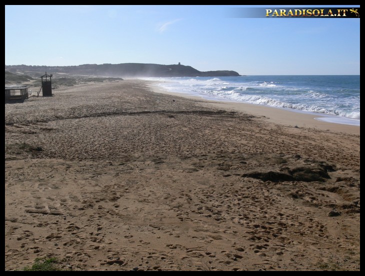 Foto della spiaggia di Is Arenas e s'acqua e s'ollastu