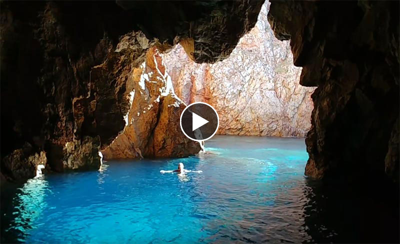 video grotta azzurra grotta sardegna masua